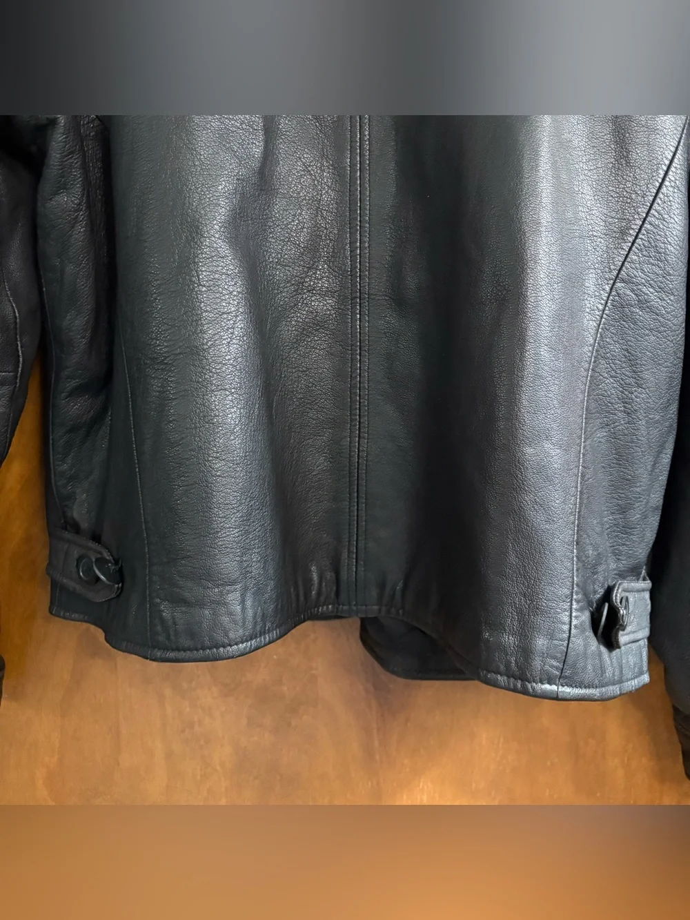 J. Crew Vintage Men's Black 100% Leather Bomber Jacket 90s Mcbling Grunge Preppy